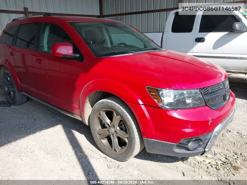 2016 Dodge Journey Crossroad VIN: 3C4PDCGB6GT146587 Lot: 40214386