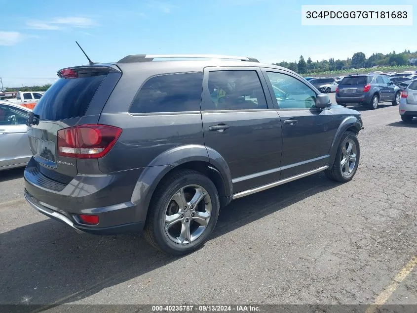 2016 Dodge Journey Crossroad VIN: 3C4PDCGG7GT181683 Lot: 40235787