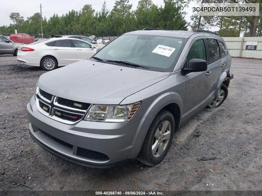 3C4PDCAB5GT139493 2016 Dodge Journey Se