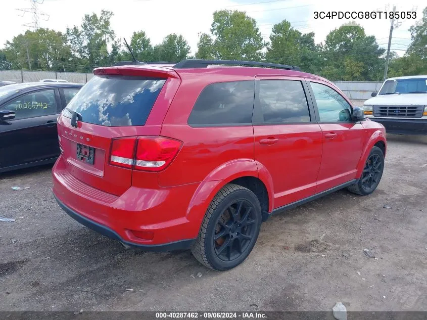 2016 Dodge Journey Sxt/Limited VIN: 3C4PDCCG8GT185053 Lot: 40287462