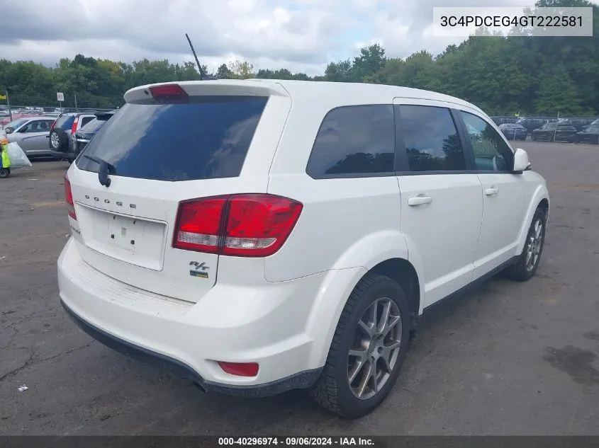 3C4PDCEG4GT222581 2016 Dodge Journey R/T