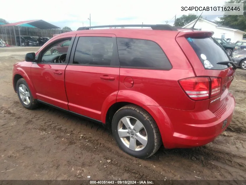 2016 Dodge Journey Se VIN: 3C4PDCAB1GT162446 Lot: 40351443