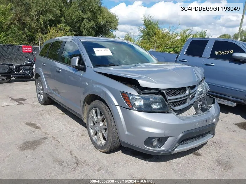 2016 Dodge Journey R/T VIN: 3C4PDDEG9GT193049 Lot: 40352830