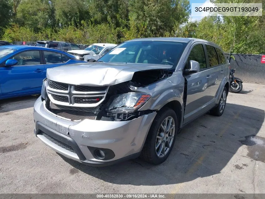 2016 Dodge Journey R/T VIN: 3C4PDDEG9GT193049 Lot: 40352830