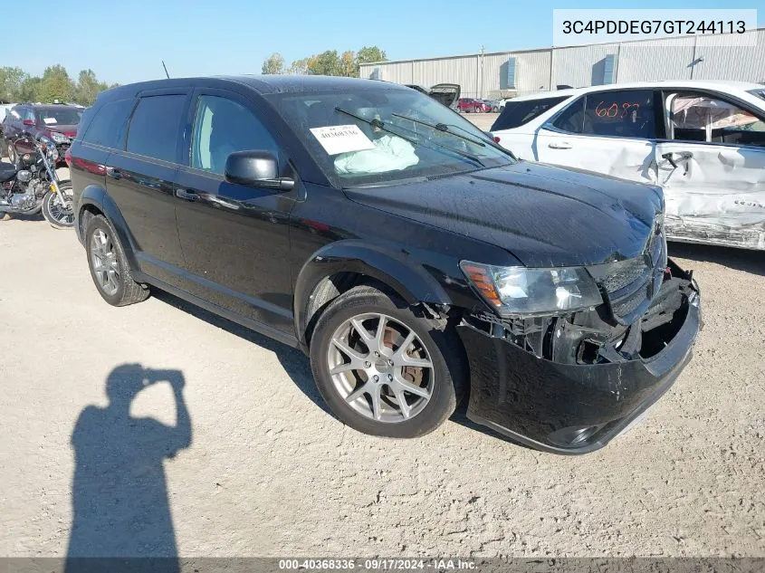 2016 Dodge Journey R/T VIN: 3C4PDDEG7GT244113 Lot: 40368336