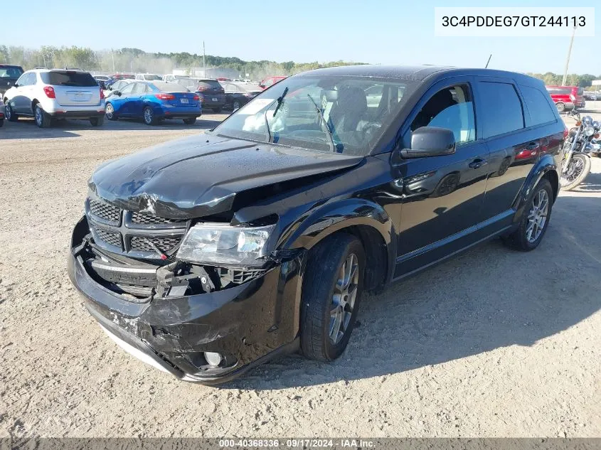 2016 Dodge Journey R/T VIN: 3C4PDDEG7GT244113 Lot: 40368336