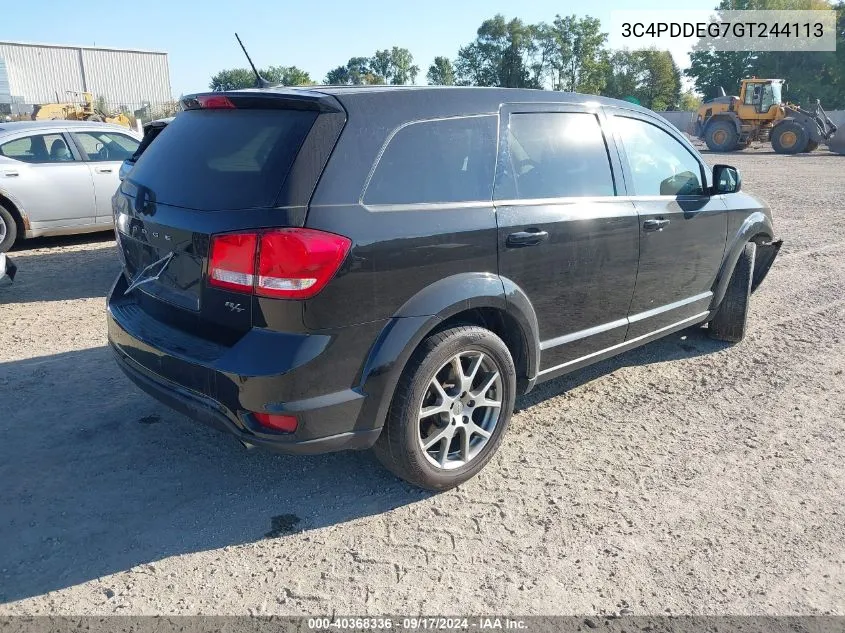 2016 Dodge Journey R/T VIN: 3C4PDDEG7GT244113 Lot: 40368336