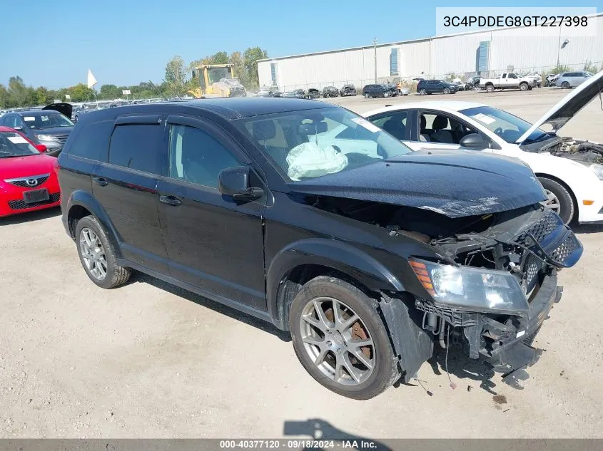 2016 Dodge Journey R/T VIN: 3C4PDDEG8GT227398 Lot: 40377120