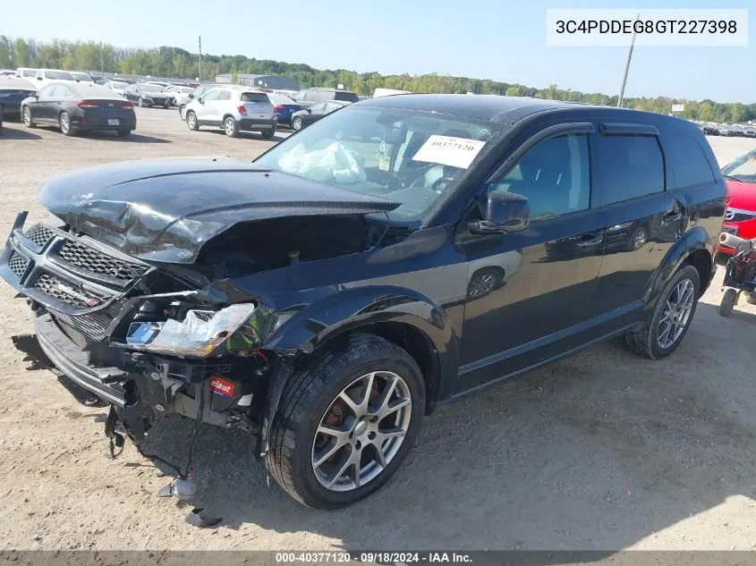 2016 Dodge Journey R/T VIN: 3C4PDDEG8GT227398 Lot: 40377120