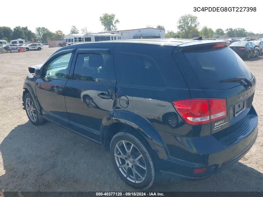 2016 Dodge Journey R/T VIN: 3C4PDDEG8GT227398 Lot: 40377120