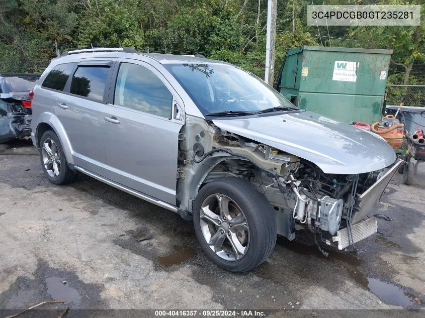 2016 Dodge Journey Crossroad Plus VIN: 3C4PDCGB0GT235281 Lot: 40416357