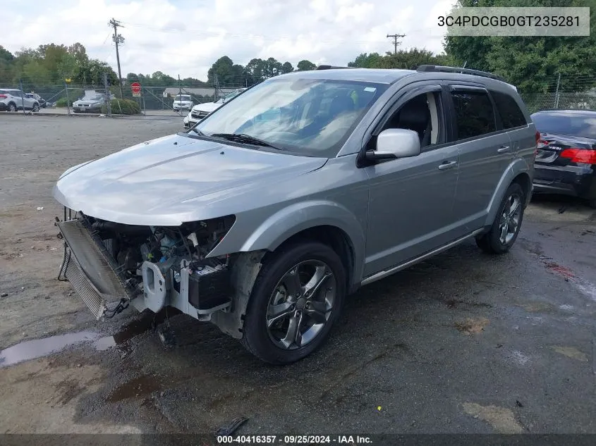 2016 Dodge Journey Crossroad Plus VIN: 3C4PDCGB0GT235281 Lot: 40416357