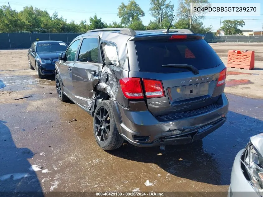 2016 Dodge Journey Sxt VIN: 3C4PDCBB5GT239270 Lot: 40429139