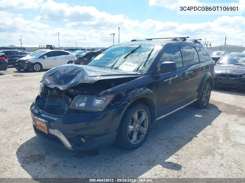 2016 Dodge Journey Crossroad Plus VIN: 3C4PDCGB6GT106901 Lot: 40433612