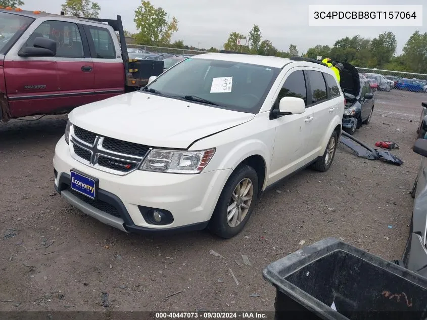 2016 Dodge Journey Sxt VIN: 3C4PDCBB8GT157064 Lot: 40447073