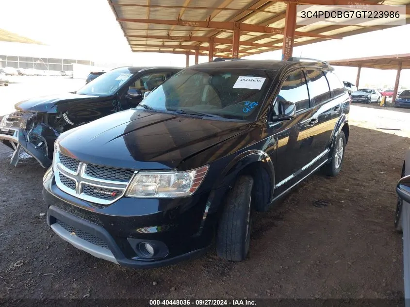 2016 Dodge Journey Sxt VIN: 3C4PDCBG7GT223986 Lot: 40448036