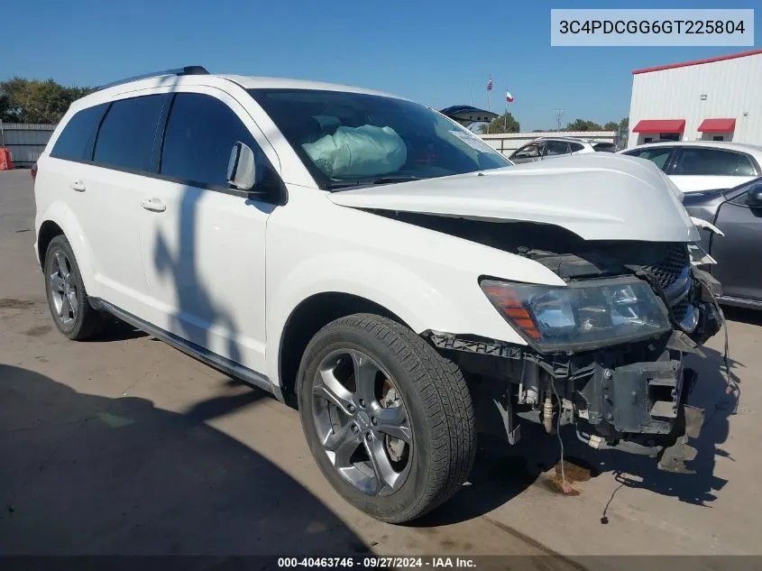 2016 Dodge Journey Crossroad VIN: 3C4PDCGG6GT225804 Lot: 40463746