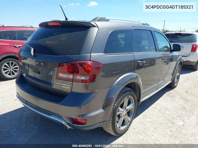 2016 Dodge Journey Crossroad Plus VIN: 3C4PDCGG4GT185321 Lot: 40736820