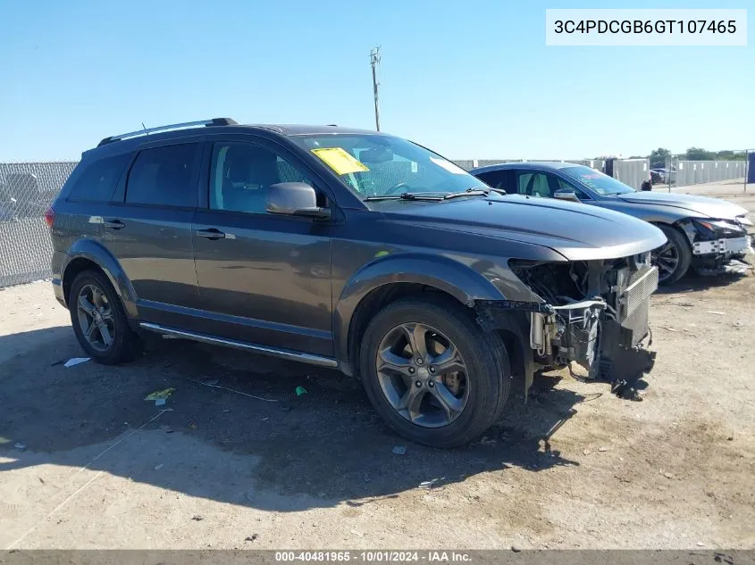 2016 Dodge Journey Crossroad Plus VIN: 3C4PDCGB6GT107465 Lot: 40481965