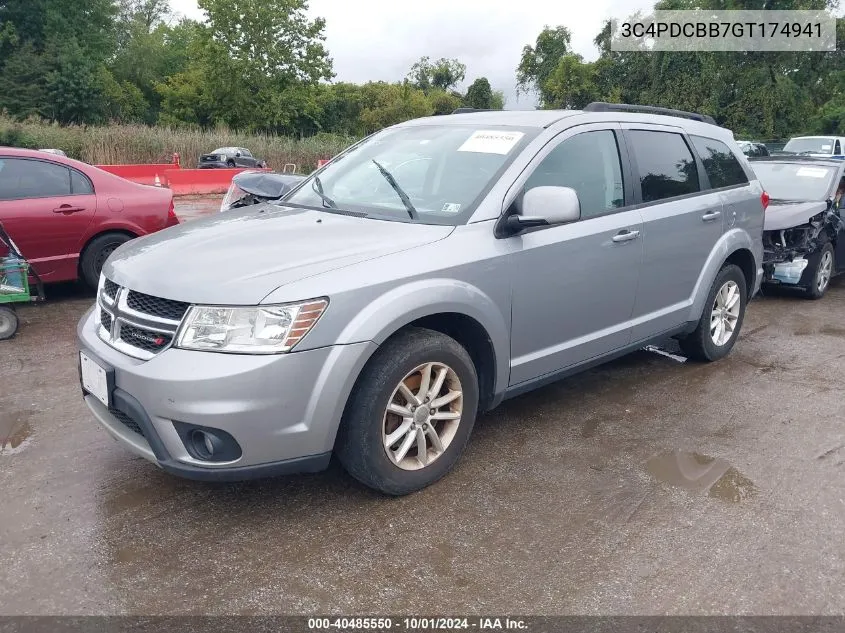 2016 Dodge Journey Sxt VIN: 3C4PDCBB7GT174941 Lot: 40485550