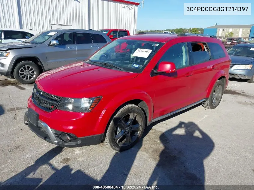 2016 Dodge Journey Crossroad Plus VIN: 3C4PDCGG8GT214397 Lot: 40500484