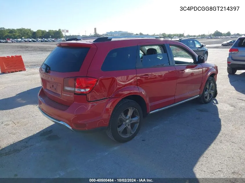 2016 Dodge Journey Crossroad Plus VIN: 3C4PDCGG8GT214397 Lot: 40500484