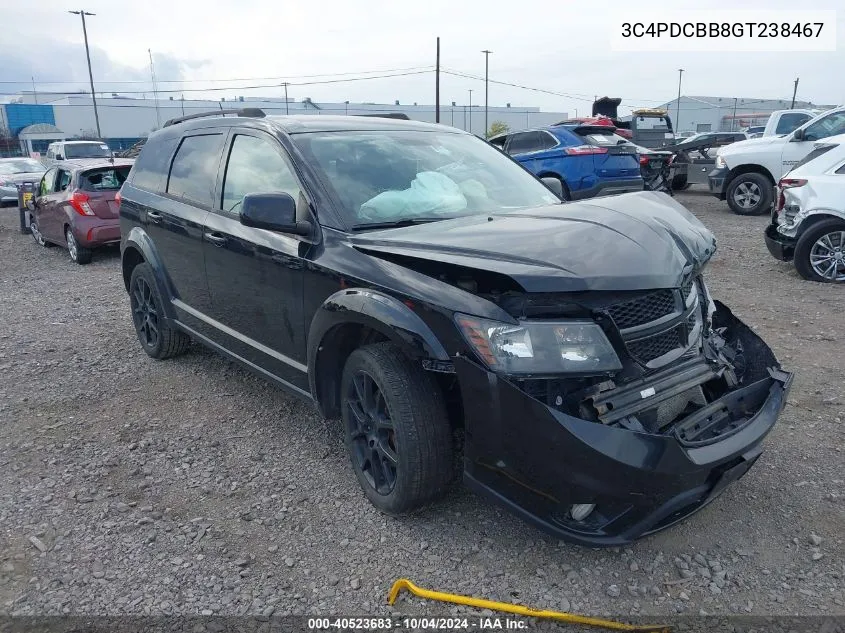 3C4PDCBB8GT238467 2016 Dodge Journey Sxt