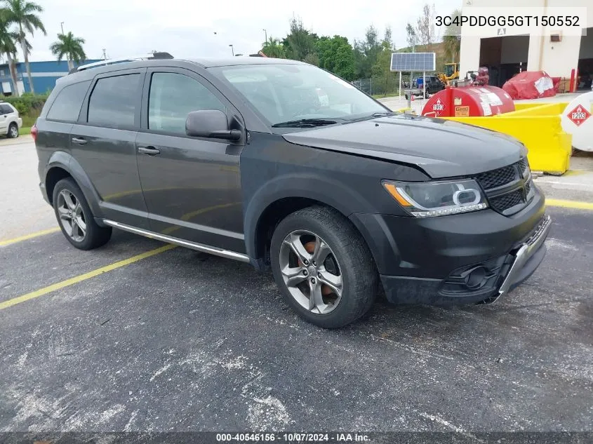 2016 Dodge Journey Crossroad Plus VIN: 3C4PDDGG5GT150552 Lot: 40546156