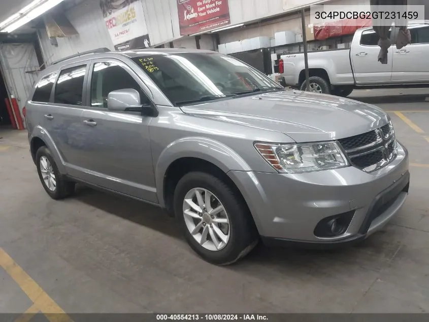 2016 Dodge Journey Sxt VIN: 3C4PDCBG2GT231459 Lot: 40554213