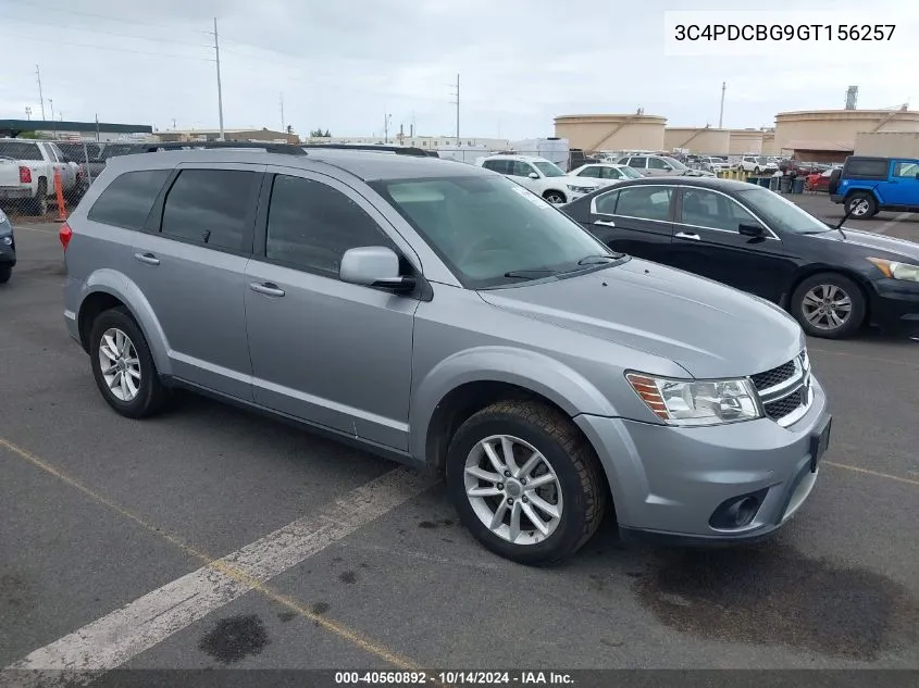 2016 Dodge Journey Sxt VIN: 3C4PDCBG9GT156257 Lot: 40560892