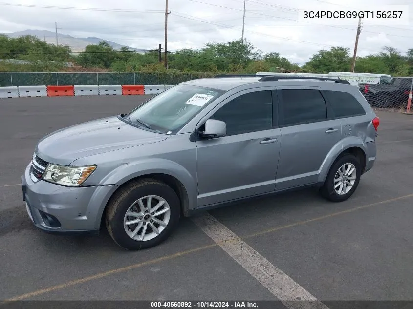 2016 Dodge Journey Sxt VIN: 3C4PDCBG9GT156257 Lot: 40560892