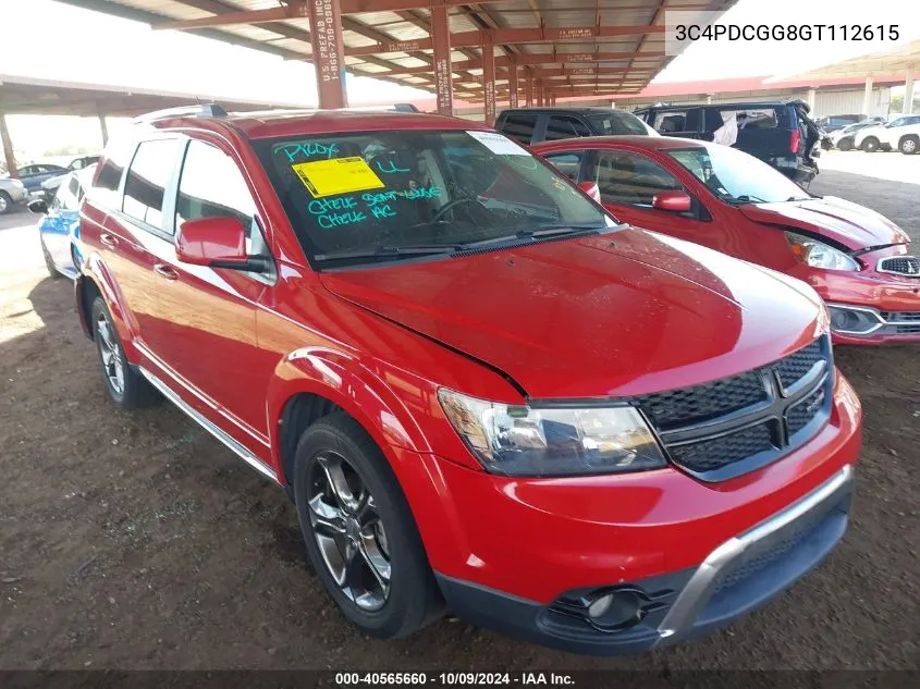 2016 Dodge Journey Crossroad VIN: 3C4PDCGG8GT112615 Lot: 40565660