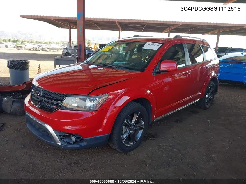 2016 Dodge Journey Crossroad VIN: 3C4PDCGG8GT112615 Lot: 40565660