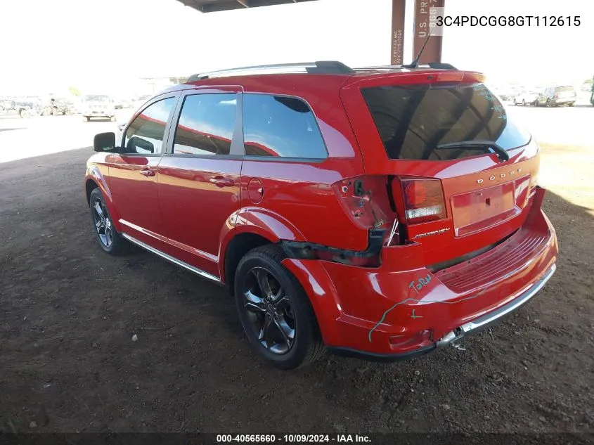 2016 Dodge Journey Crossroad VIN: 3C4PDCGG8GT112615 Lot: 40565660