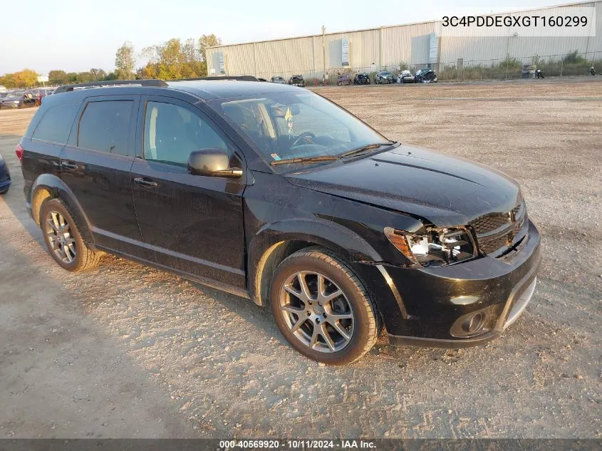 2016 Dodge Journey R/T VIN: 3C4PDDEGXGT160299 Lot: 40569920