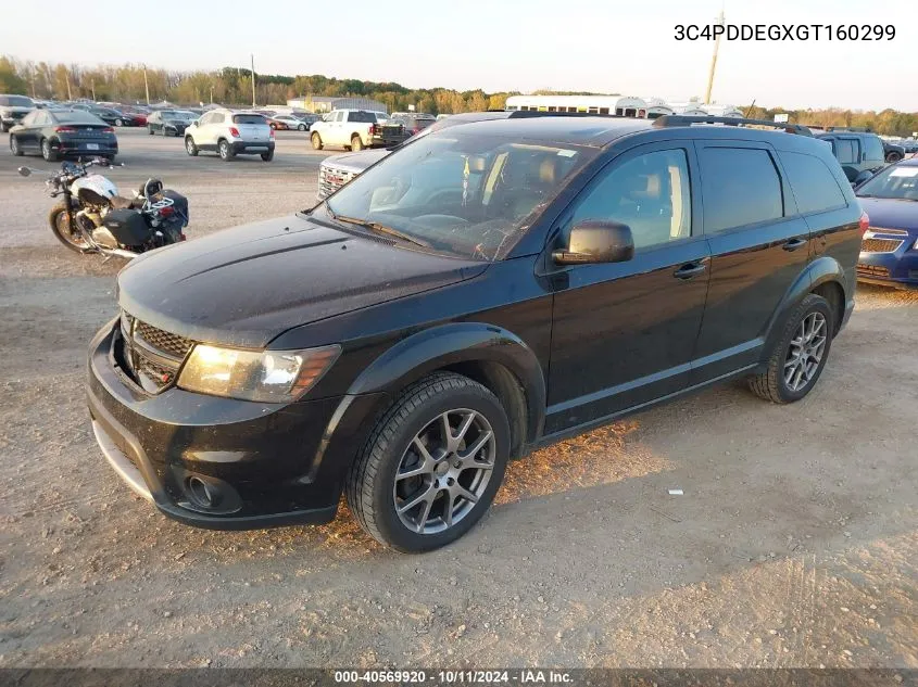 2016 Dodge Journey R/T VIN: 3C4PDDEGXGT160299 Lot: 40569920