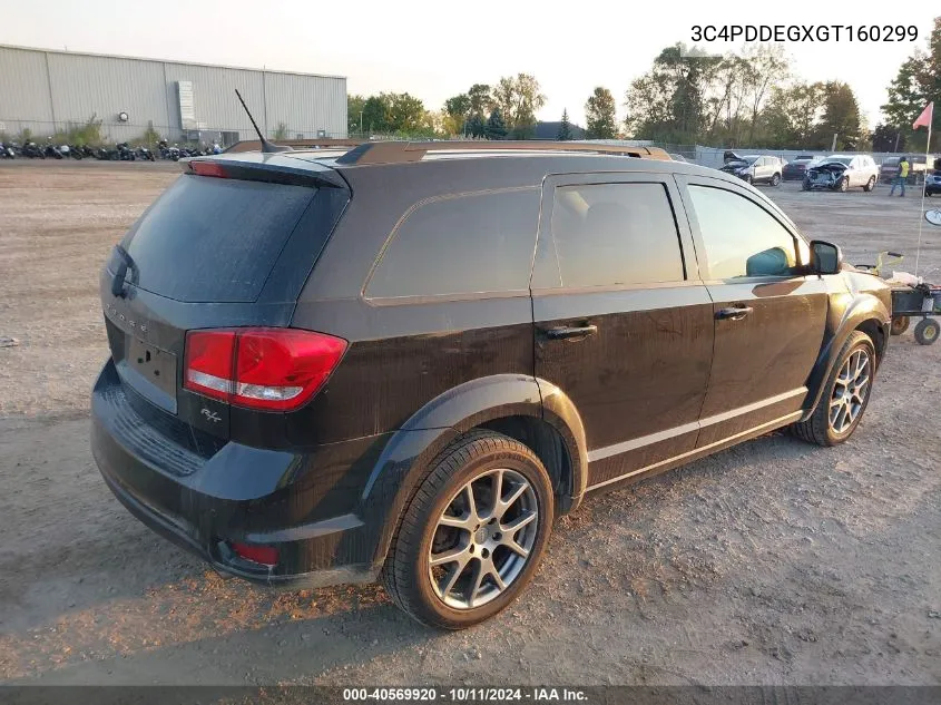 2016 Dodge Journey R/T VIN: 3C4PDDEGXGT160299 Lot: 40569920