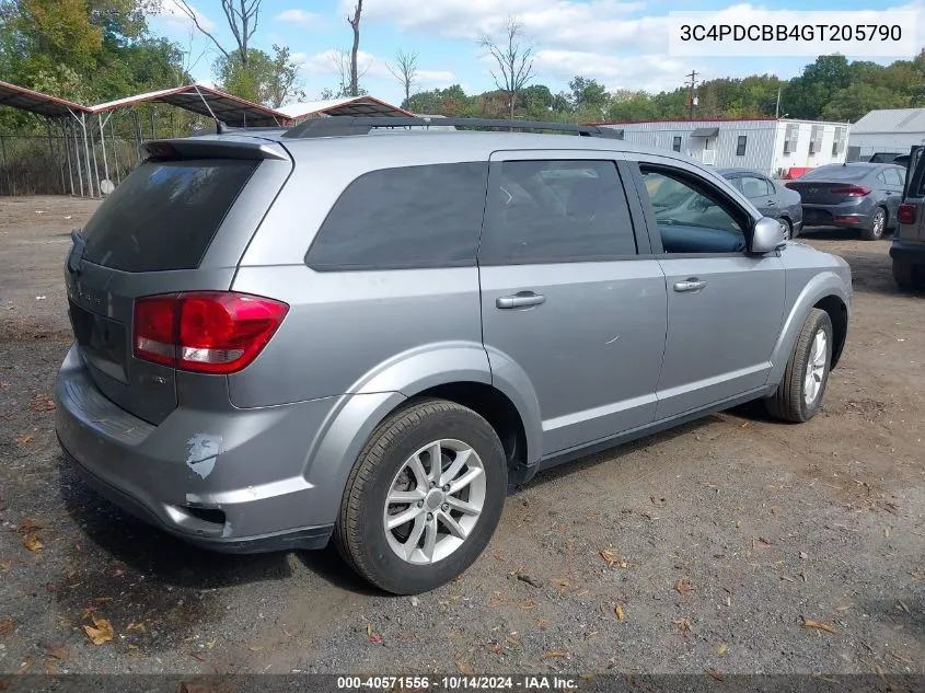 2016 Dodge Journey Sxt VIN: 3C4PDCBB4GT205790 Lot: 40571556