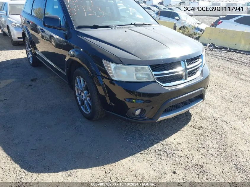 2016 Dodge Journey R/T VIN: 3C4PDCEG9GT117941 Lot: 40578733