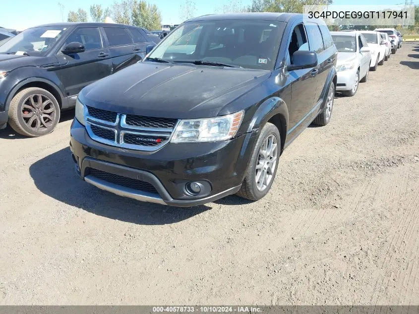 2016 Dodge Journey R/T VIN: 3C4PDCEG9GT117941 Lot: 40578733