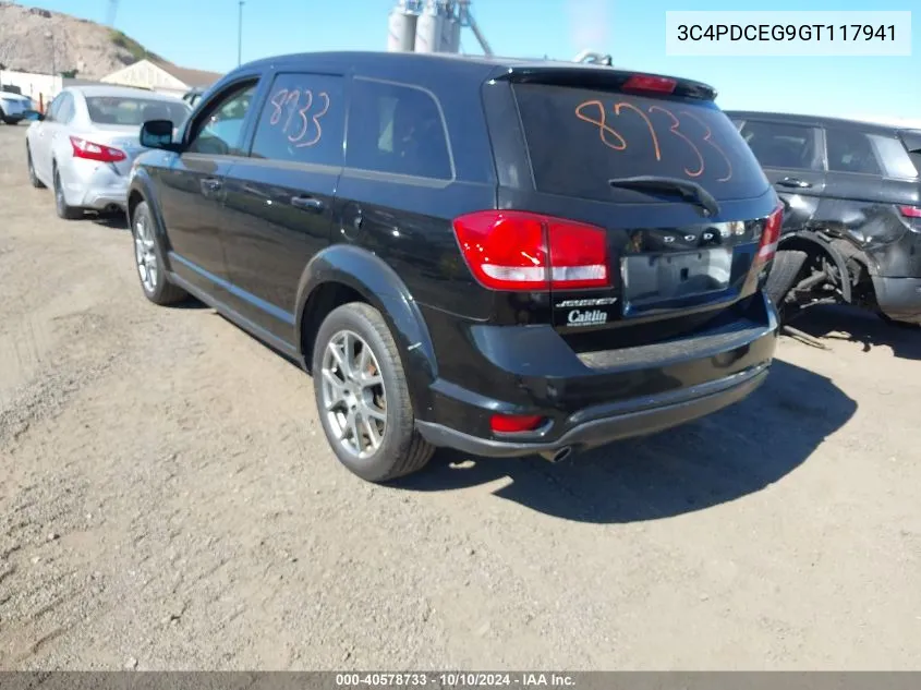 2016 Dodge Journey R/T VIN: 3C4PDCEG9GT117941 Lot: 40578733