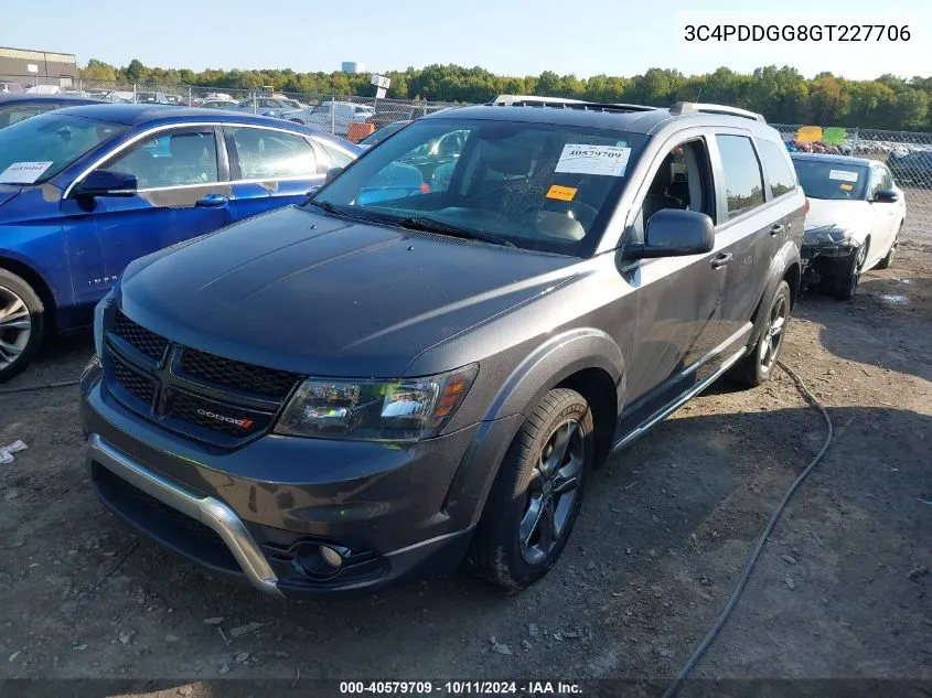 2016 Dodge Journey Crossroad VIN: 3C4PDDGG8GT227706 Lot: 40579709