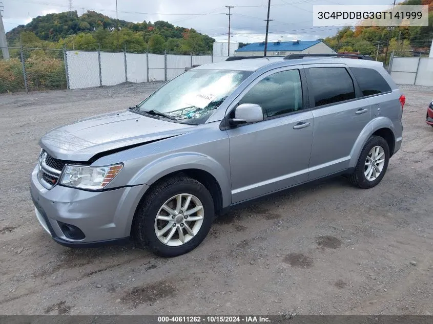 2016 Dodge Journey Sxt VIN: 3C4PDDBG3GT141999 Lot: 40611262