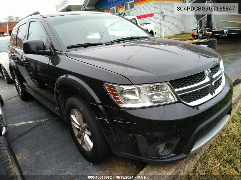 2016 Dodge Journey Sxt VIN: 3C4PDCBG9GT165847 Lot: 40616672