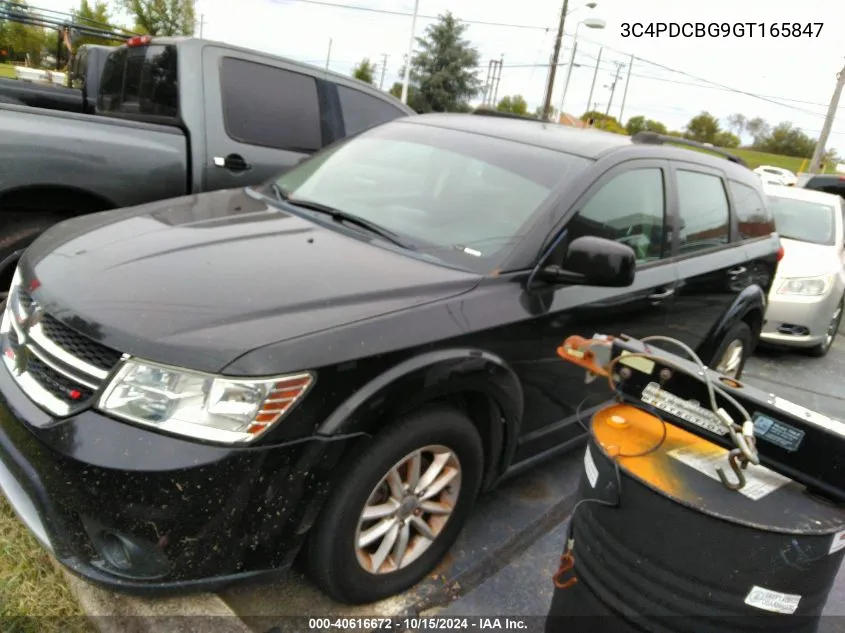 2016 Dodge Journey Sxt VIN: 3C4PDCBG9GT165847 Lot: 40616672