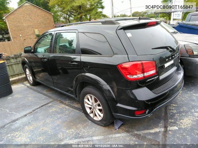 2016 Dodge Journey Sxt VIN: 3C4PDCBG9GT165847 Lot: 40616672