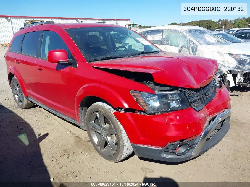 2016 Dodge Journey Crossroad Plus VIN: 3C4PDCGB0GT220182 Lot: 40629151