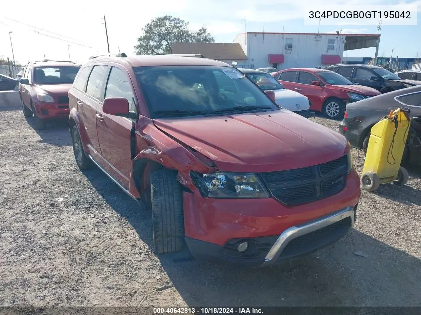 2016 Dodge Journey Crossroad Plus VIN: 3C4PDCGB0GT195042 Lot: 40642813