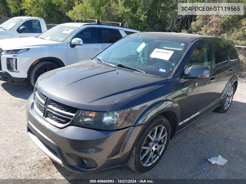 2016 Dodge Journey R/T VIN: 3C4PDCEG6GT119565 Lot: 40660993