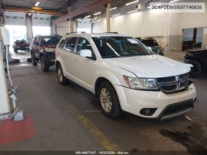 3C4PDDBG5GT196826 2016 Dodge Journey Sxt